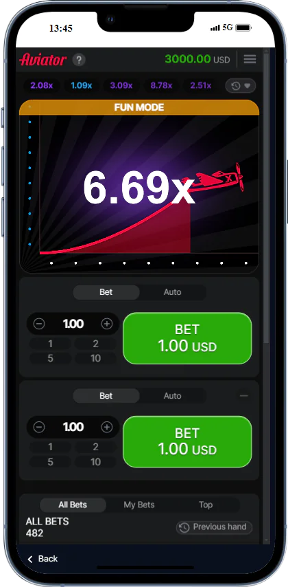 Aviator Mobile Screenshots 3